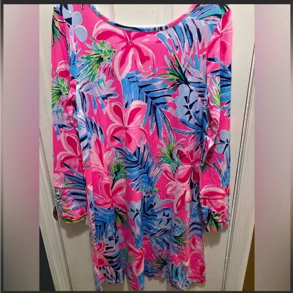 Lilly Pulitzer Kaisley Dual Neck Long Sleeve Dress (2) - Picture 2 of 9